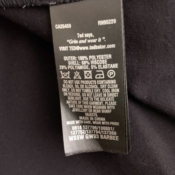 Ted Baker London Orange Toucan Tropical Print Dress Small Medium - Picture 10 of 12